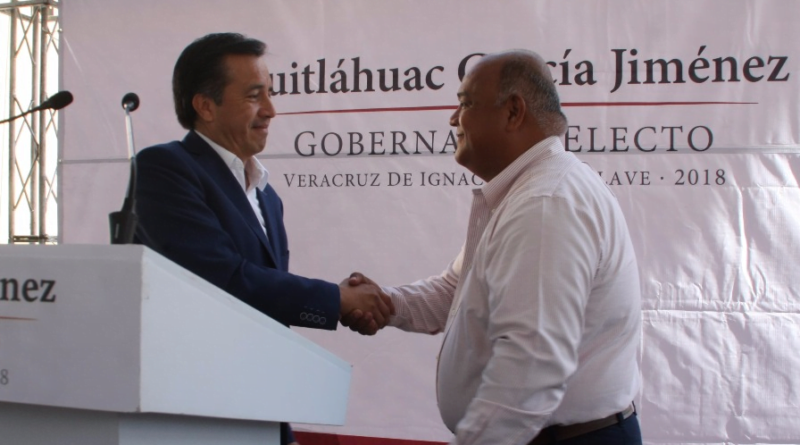 Presenta Cuitláhuac García a Eric Cisneros como su próximo secretario de Gobierno