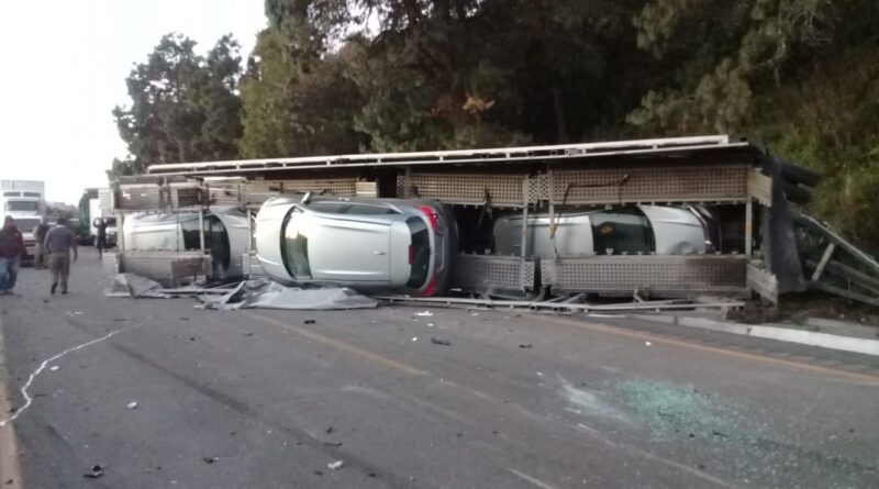 Millonario accidente en la autopista Puebla-Córdoba