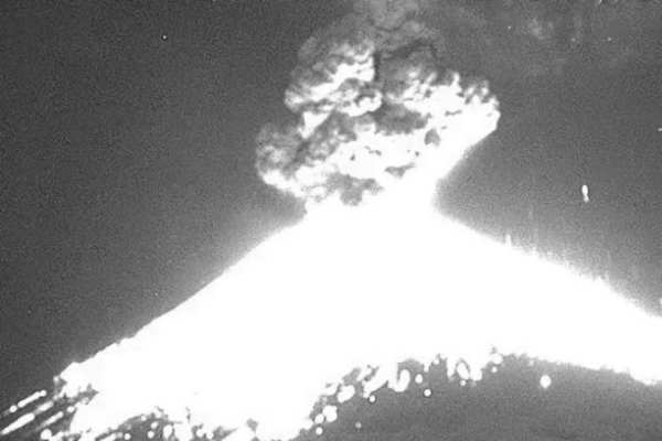Elevan a amarillo fase 3 la alerta volcánica del Popocatépetl