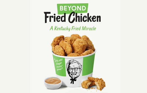 KFC pone a la venta su nuevo pollo frito vegano