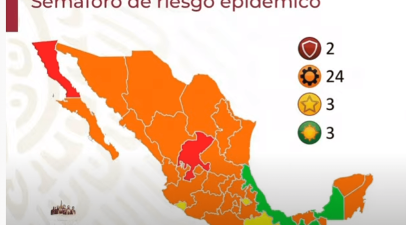 Veracruz pasa a verde y 10 estados están cerca del rojo