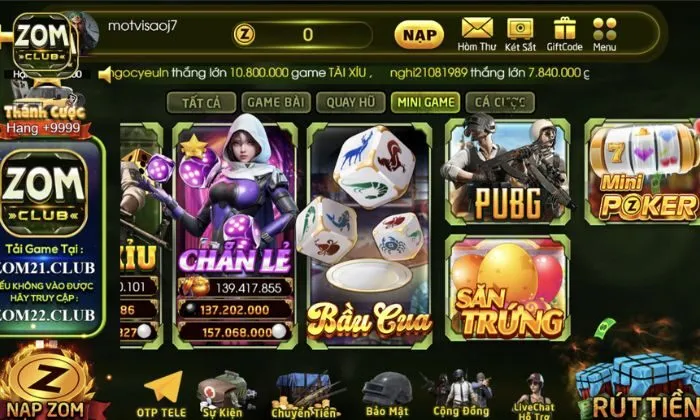 Bầu cua zomclub là trò chơi truyền thống được số hóa tại cổng cược