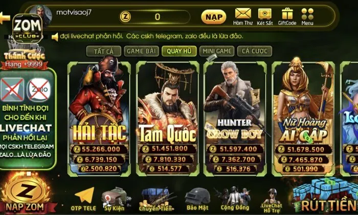 Hải tặc Zomclub là game cá cược đổi thưởng được yêu thích hiện nay